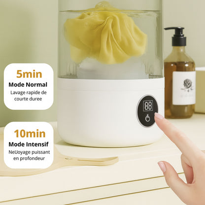 Washéco™ - Mini Machine à Laver Portable 2-en-1 Sans Fil